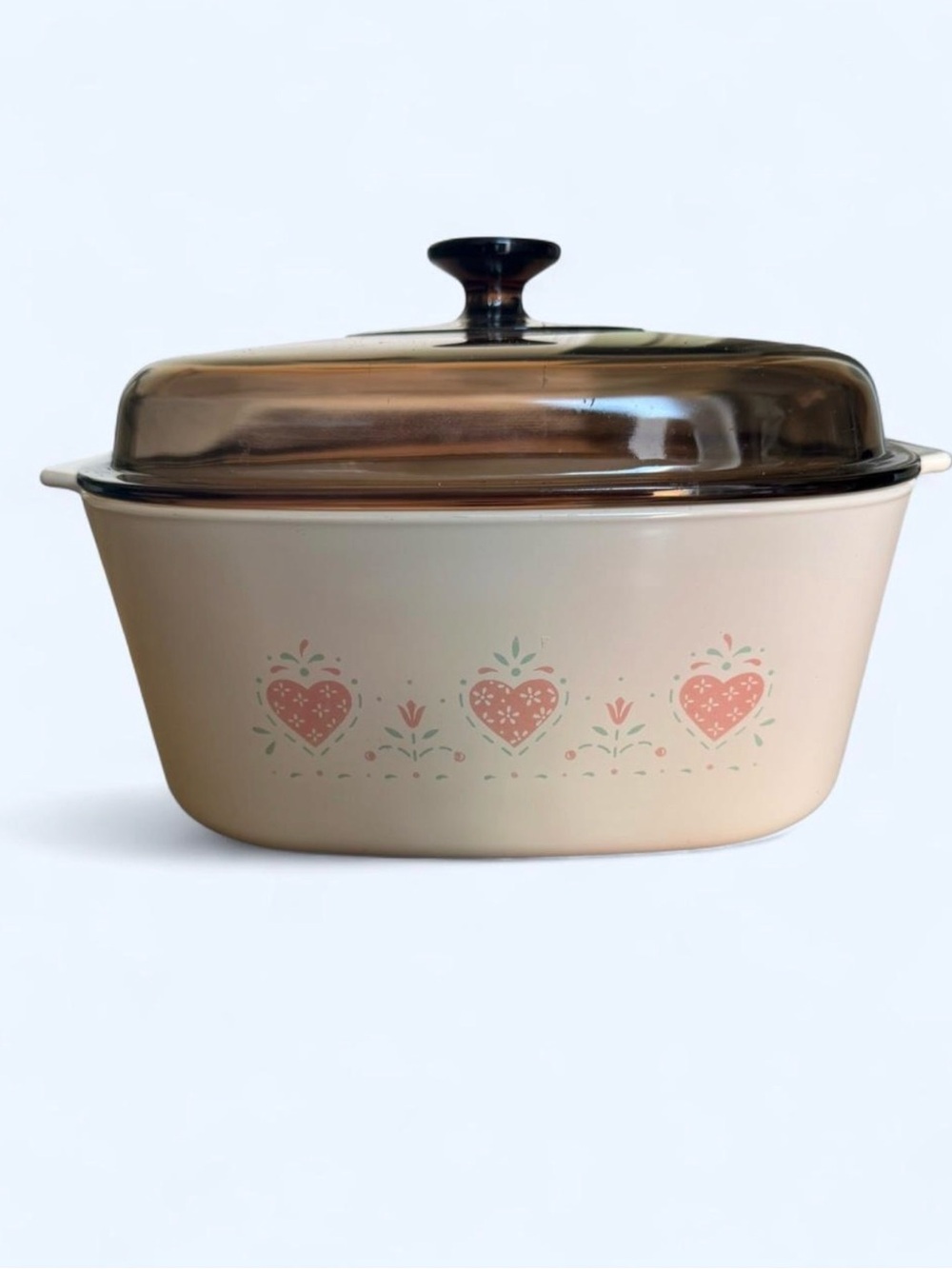Vintage Corning Ware Forever Yours A-5-B 5 Liter Casserole Dish Amber Pyrex Lid